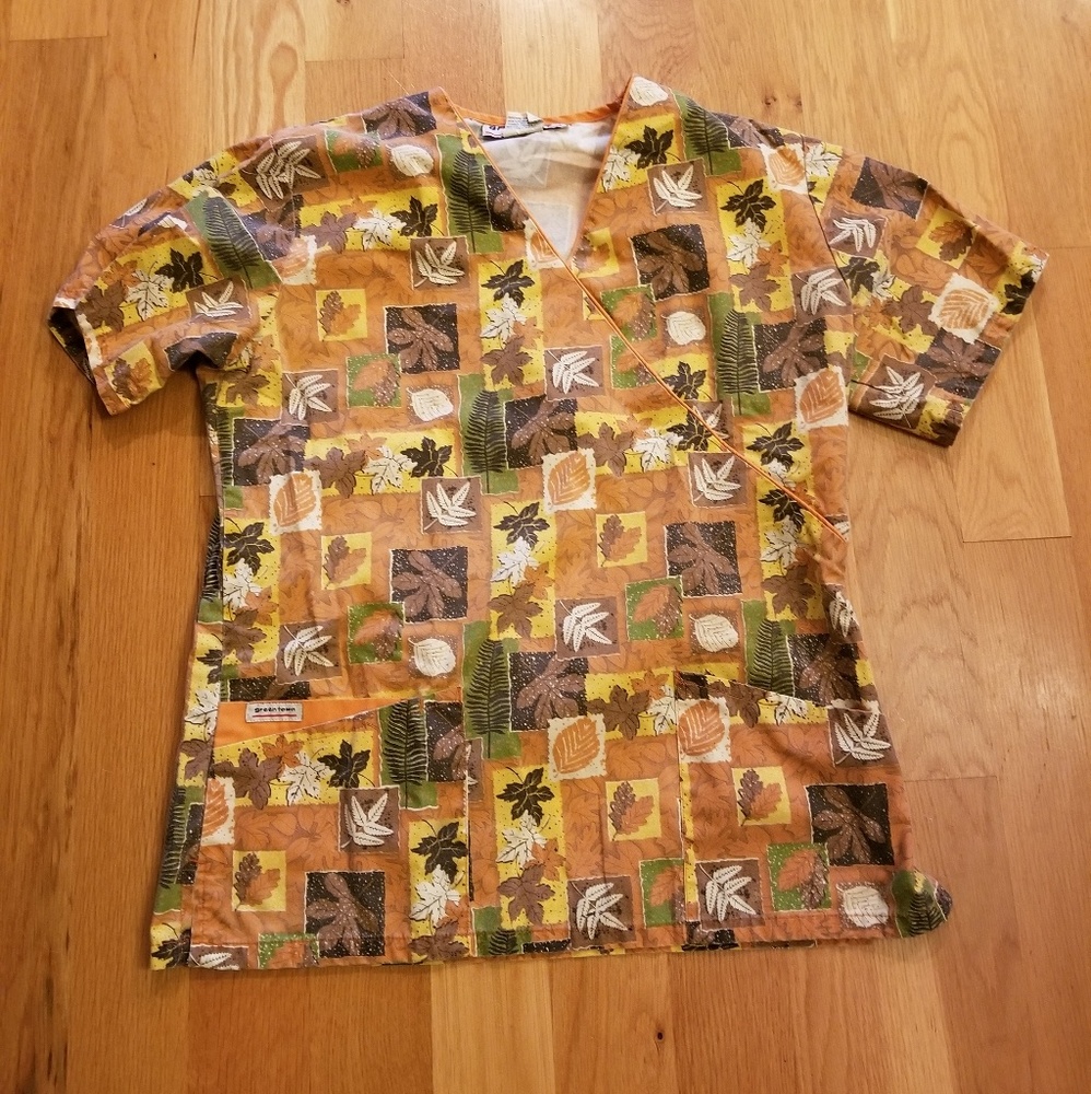 Fall Scrub Top